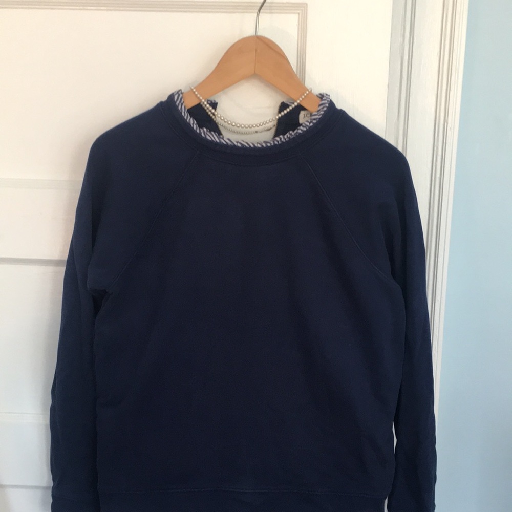 JCrew Ruffle Detail Sweatshirt - Picture 3 of 9